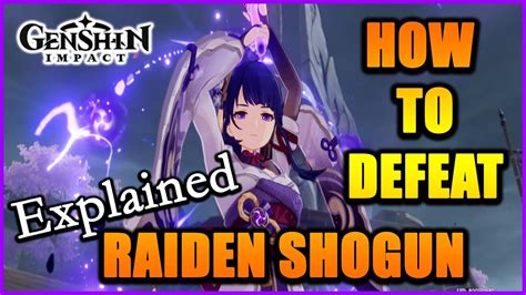 how to defeat raiden shogun.